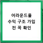 어라운드율 수익 구조 가입 전 꼭 확인